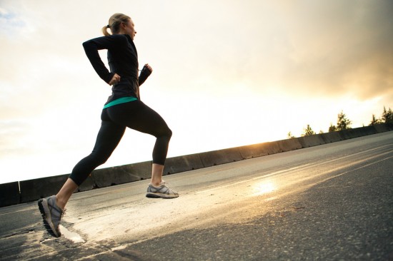 Motivated Woman Running