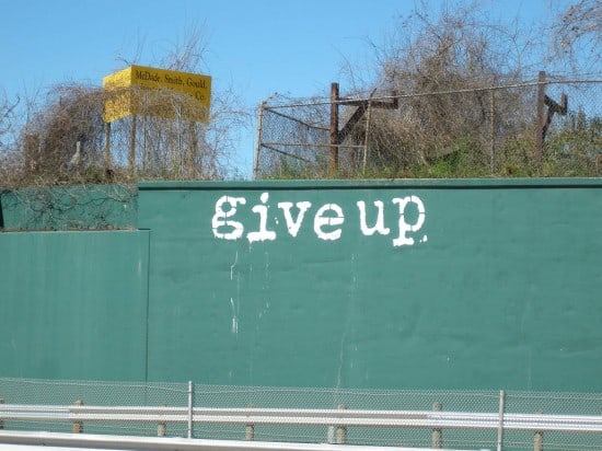Give Up Wall