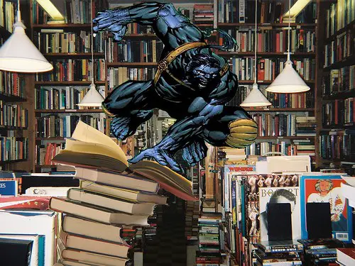 A love of reading and comic books with X-Man Beast