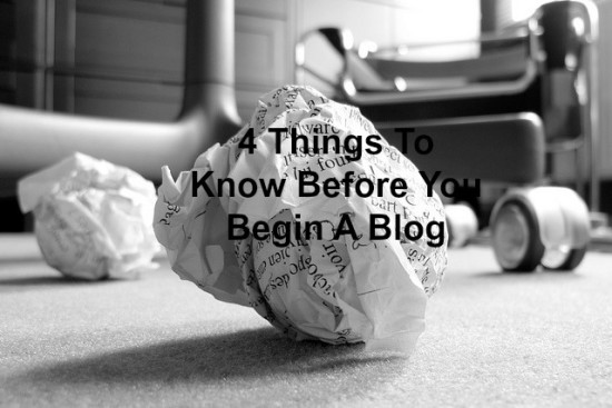 Know this when starting a blog