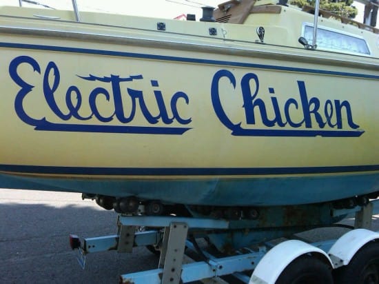 Boat named Electric Chicken