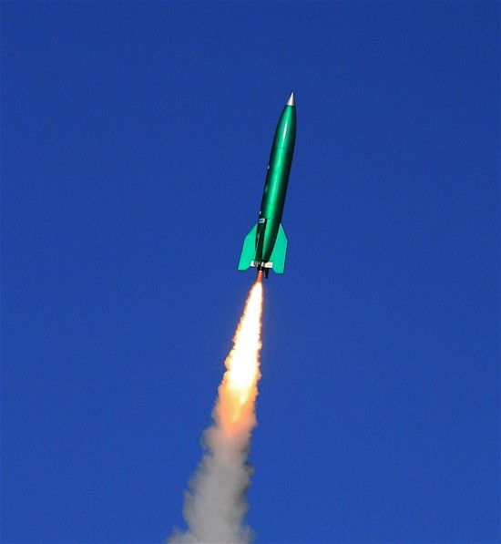 Rocket Blasting Off