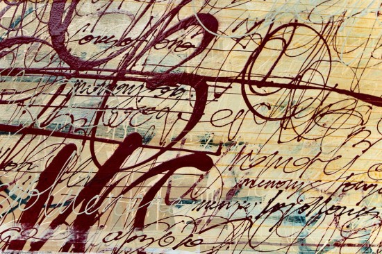 Creative Writng / Mixed Media Painting (Detail) by Choichun Leung / Dumbo Arts Cen Mixed Media Painting (Detail) by Choichun Leung / Dumbo Arts Cen