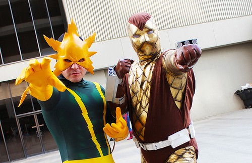 Shocking villians Electro and The Shocker
