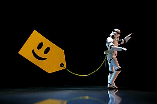 Stormtropper with a happy tag