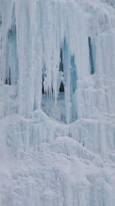 Ice climbing on grand isle