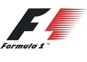 Negative space Formula 1 racing logo