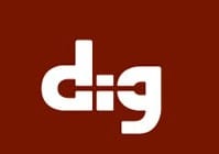 Can you see the shovel in Dig's logo's negative space?