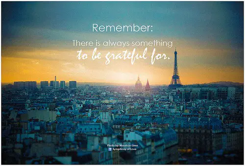 Learn to be grateful
