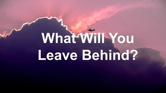 We all leave something behind when we leave leadership