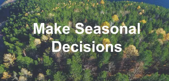 We have to make decisions based on the seasons of our lives