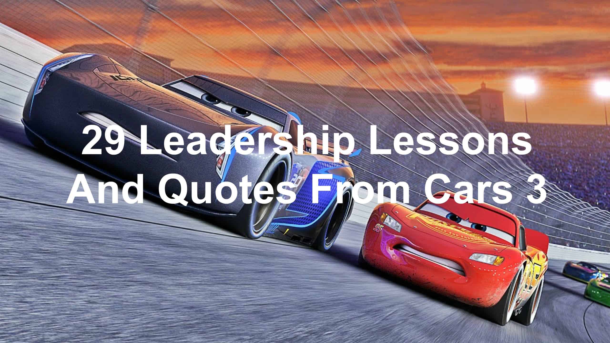 leadership lessons from cars 3