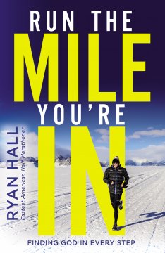 American marathon Ryan Hall running in snowy terrain