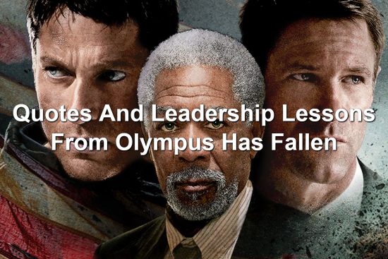 Gerard Butler, Morgan Freeman, and Aaron Eckhart in Olympus Has Fallen promo image