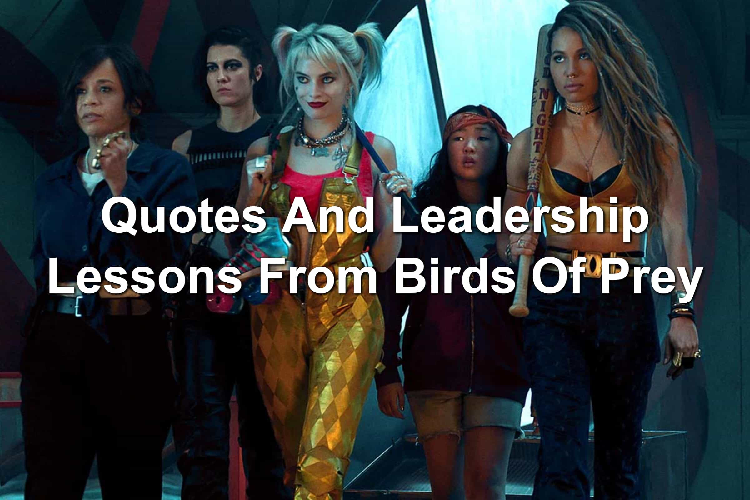 Margot Robbie, Rosie Perez, Mary Elizabeth Winstead, Jurnee Smollett-Bell, and Ella Jay Basco in Birds Of Prey