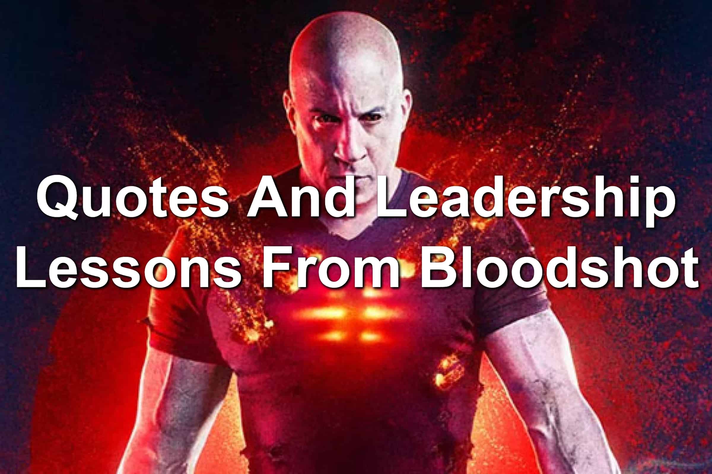 Vin Diesel in Valiant Comic's Bloodshot movie