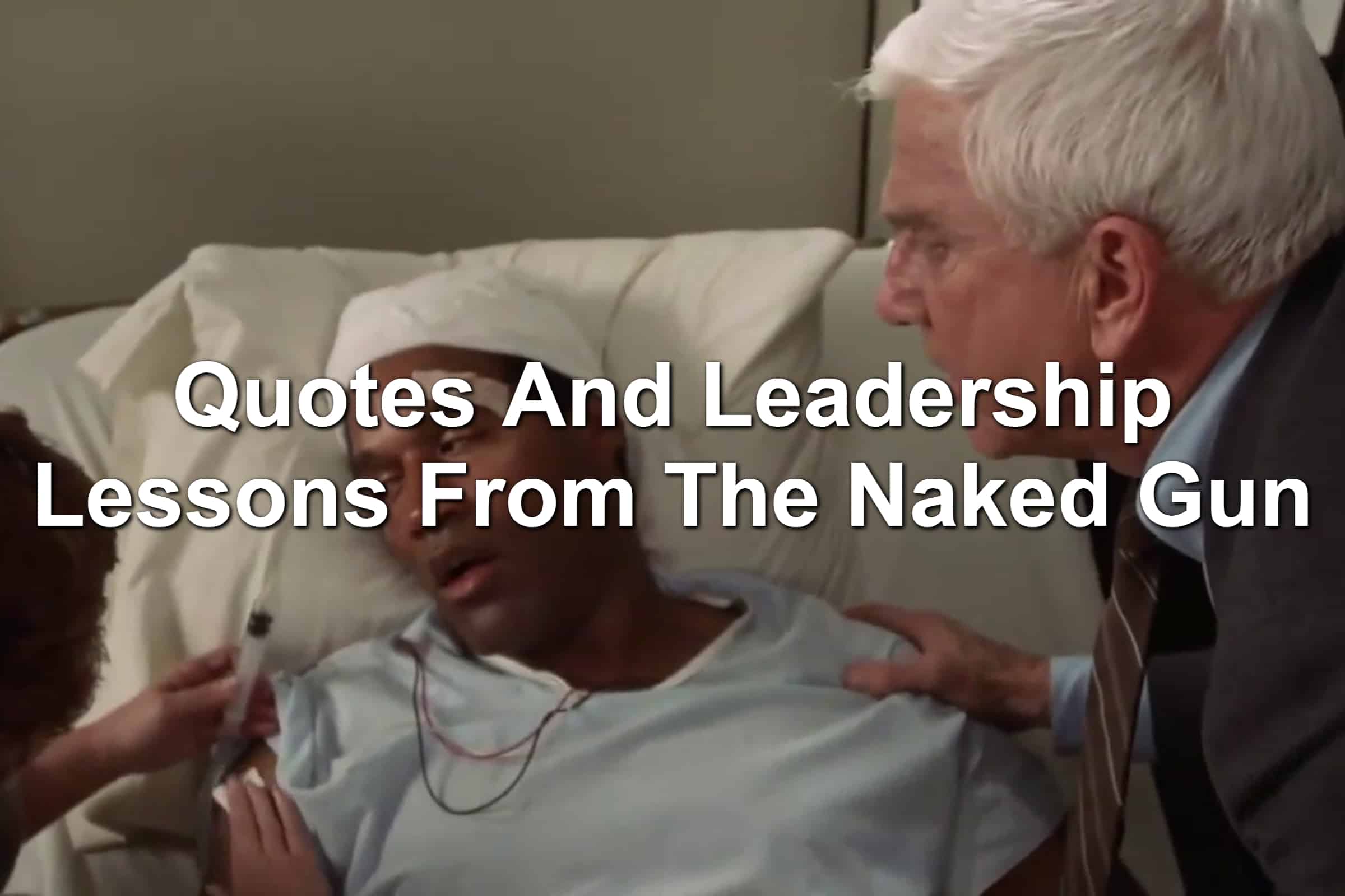 OJ Simpson and Leslie Nielsen in The Naked Gun