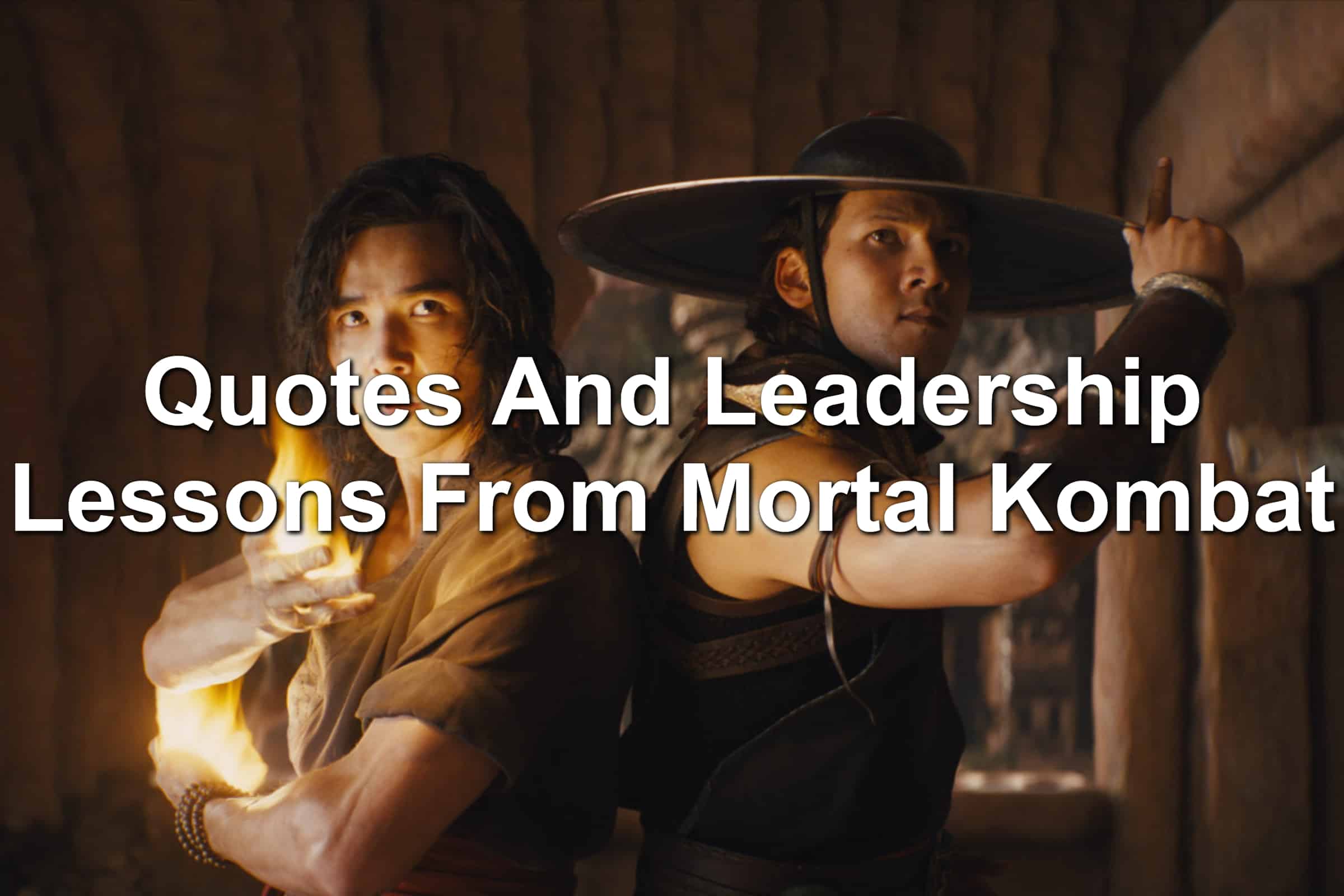 Liu Kang and Kung Lao characters from Mortal Kombat movie 2021