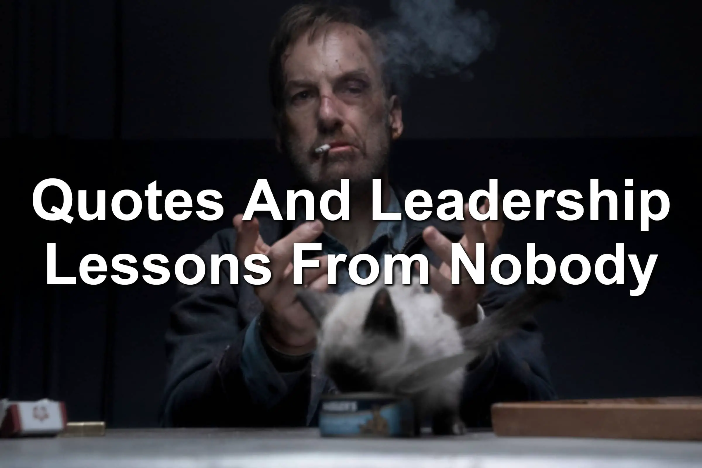 Quotes And Leadership Lessons From Nobody The Movie