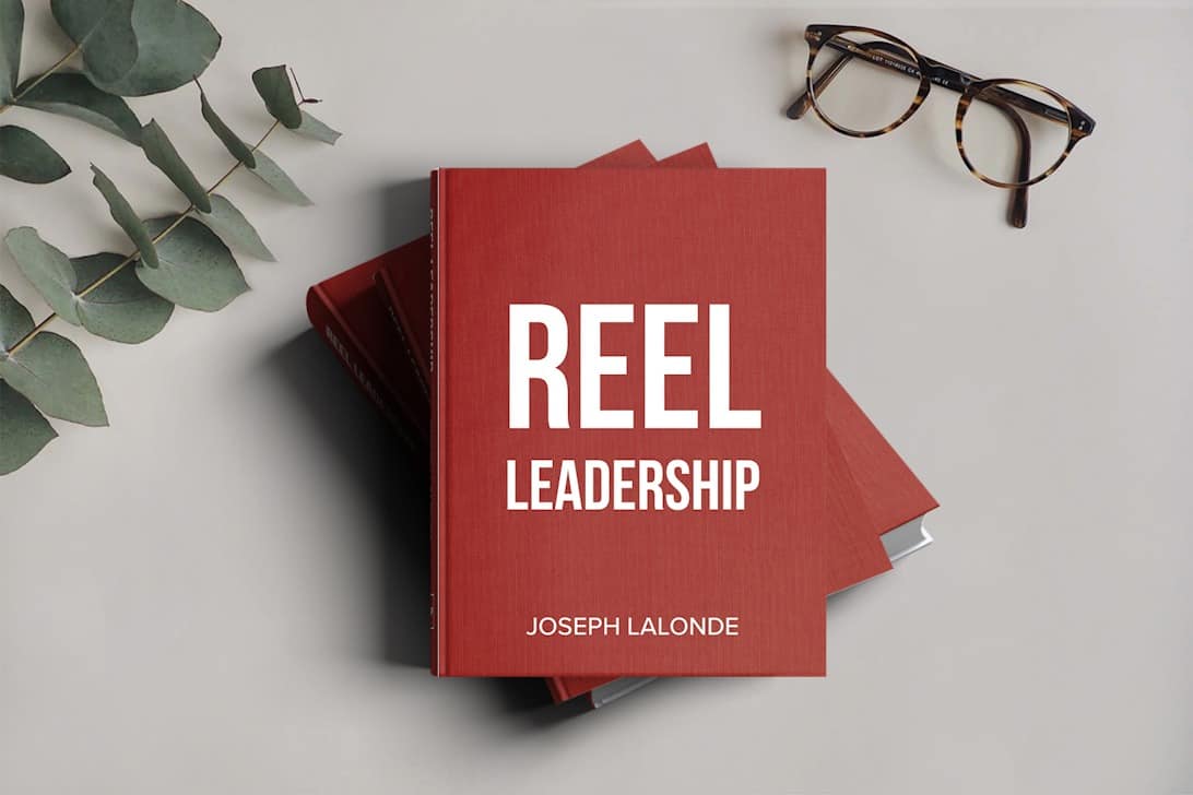 Reel Leadership book mockup cover
