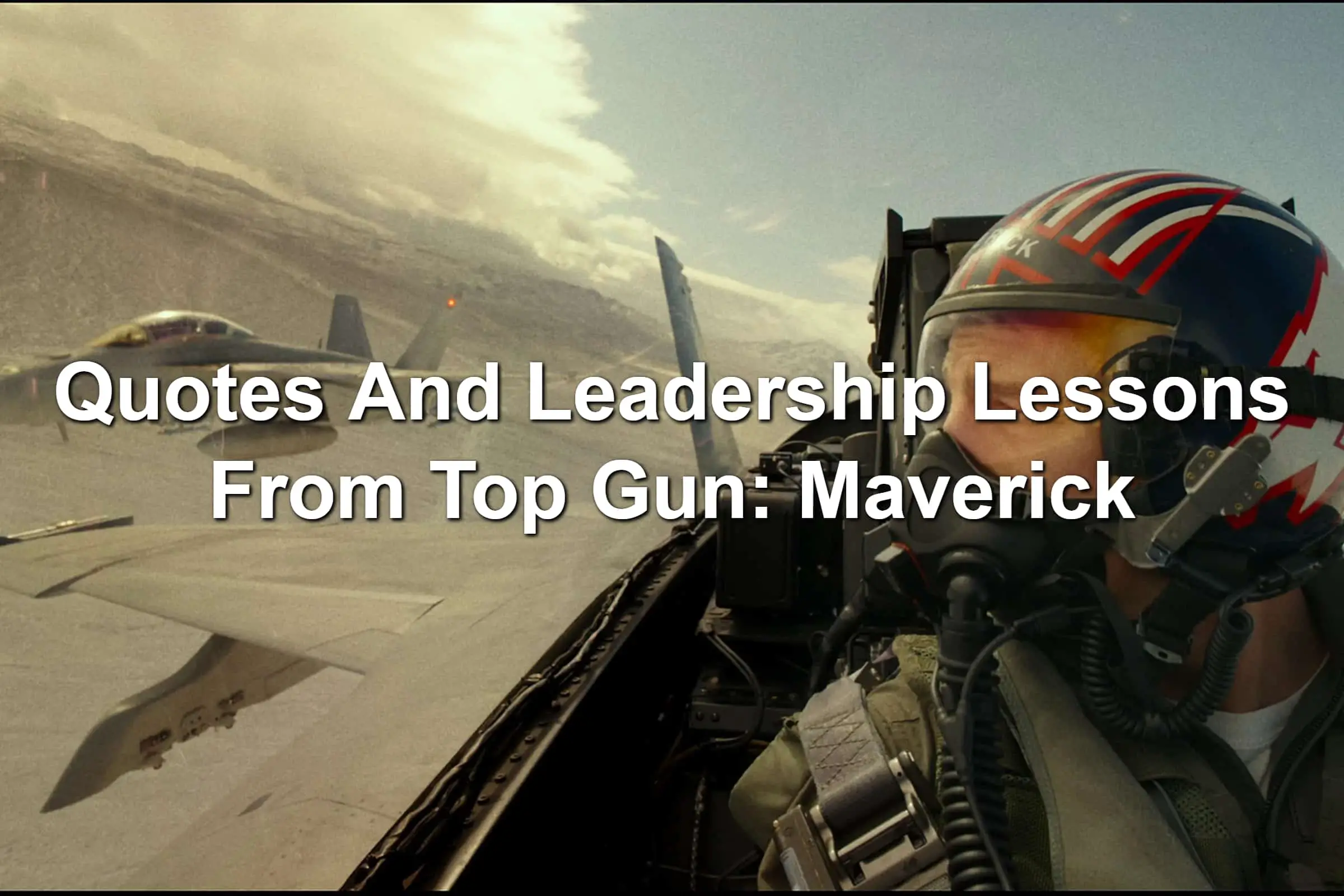 Tom Cruise in a fighter jet in Top Gun: Maverick