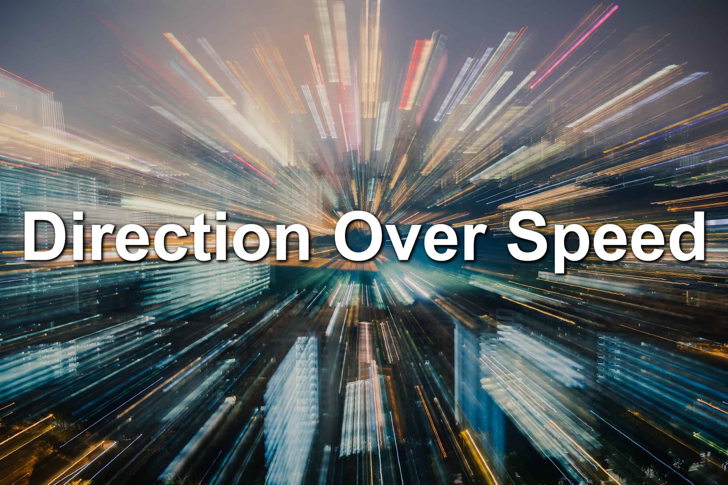 Blurred lines caused by speed