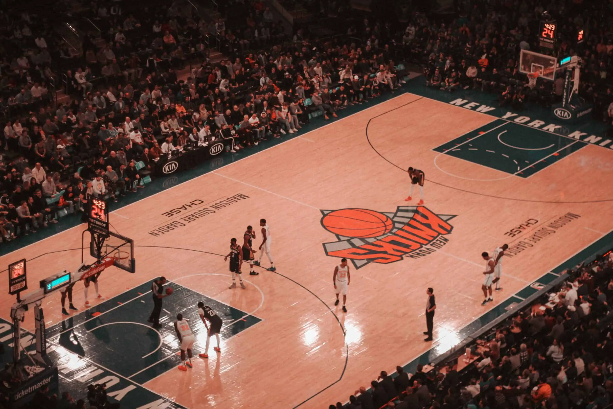 New York Knicks basketball court