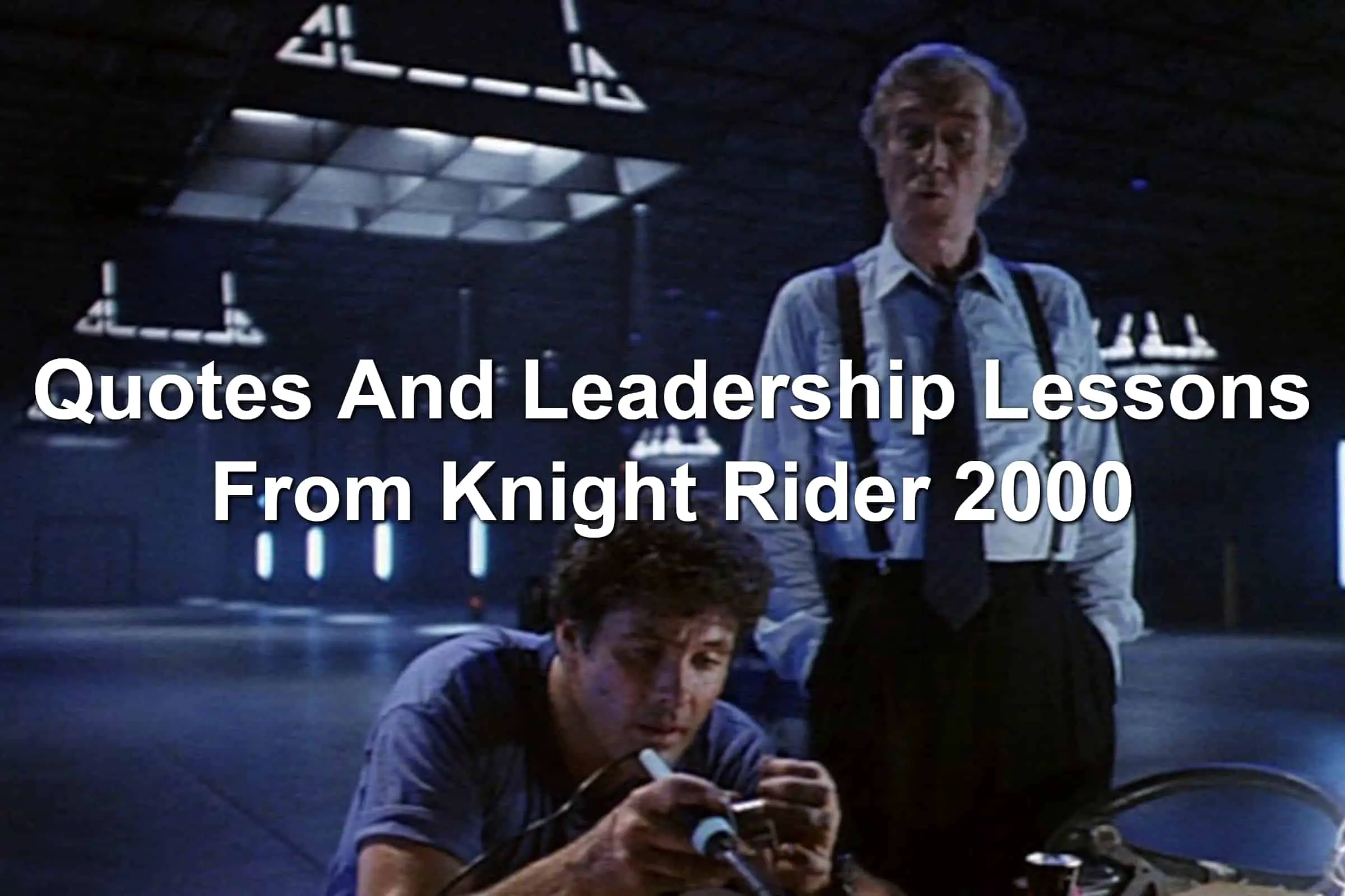 Michael Knight and Devon in Knight Rider 2000