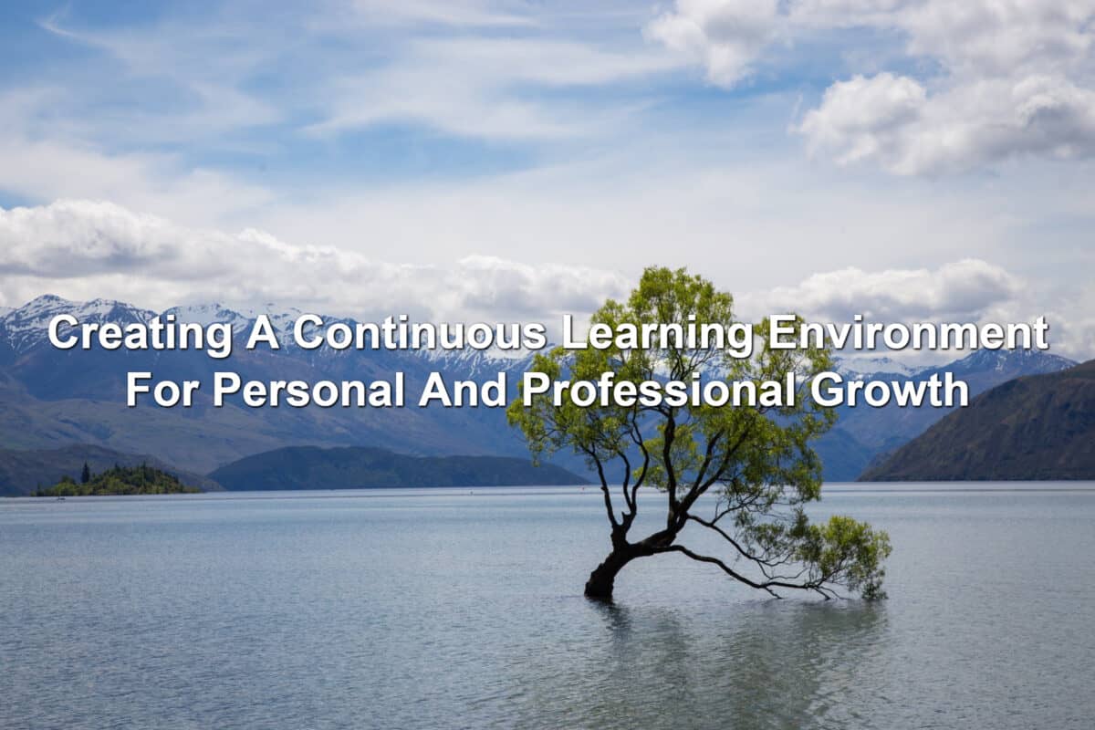 Creating A Continuous Learning Environment For Personal And Professional